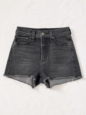 Levi's 501 High Rise Black Cutoff Denim Shorts Size 26